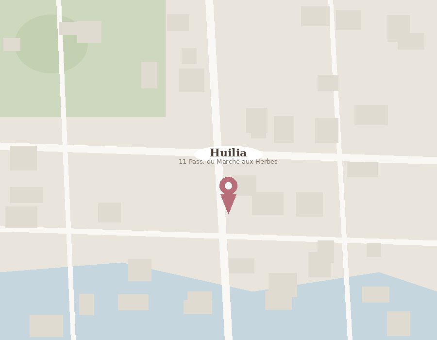 Localisation Huilia — 11 Pass. du Marché aux Herbes, 60200 Compiègne